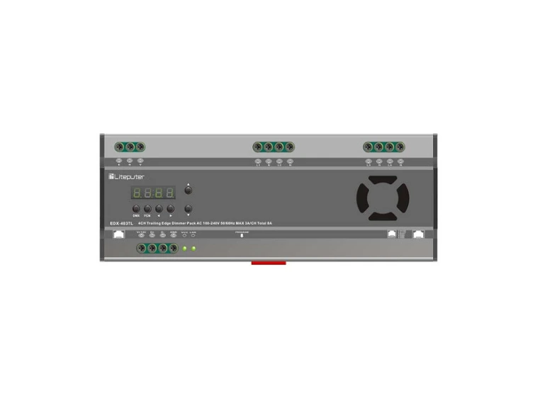 Liteputer EDX-403TL Trailing-Edge Dimmer 4 kanaler. DMX 