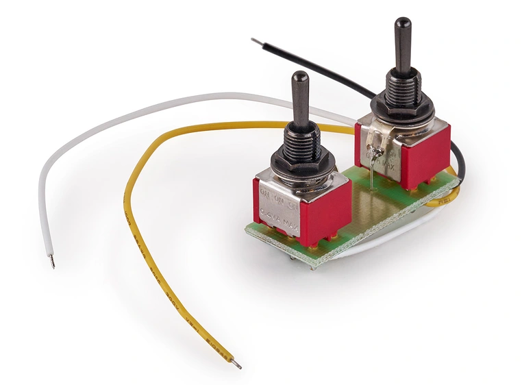 MEC Mini Toggle Switch Assembly, Black for Coil Splitting on Humbucking Pickups 