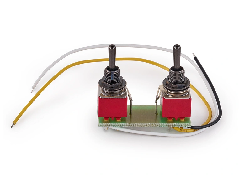 MEC Mini Toggle Switch Assembly, Black for Coil Splitting on Humbucking Pickups 