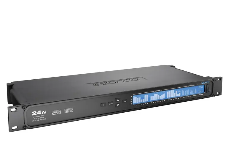 MOTU 24Ai AVB og USB2 Audio interface AVB Ethernet, USB2, 24 analoge inn 