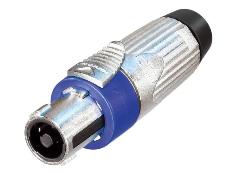 Neutrik NLT4FXX Speakon plugg 4P Hun Nikkel låsbar 