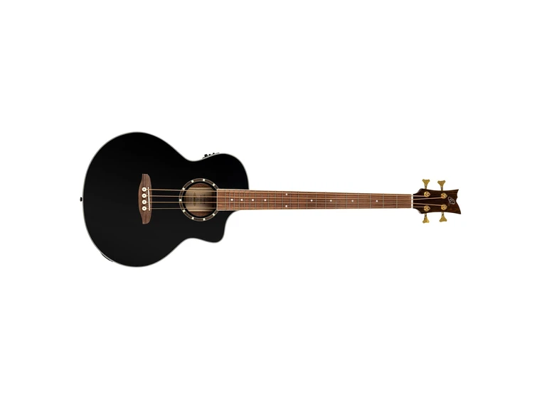 Ortega D8CE-4 4-strängad Ak. bass Med mik., Cutaway, Gloss Black 