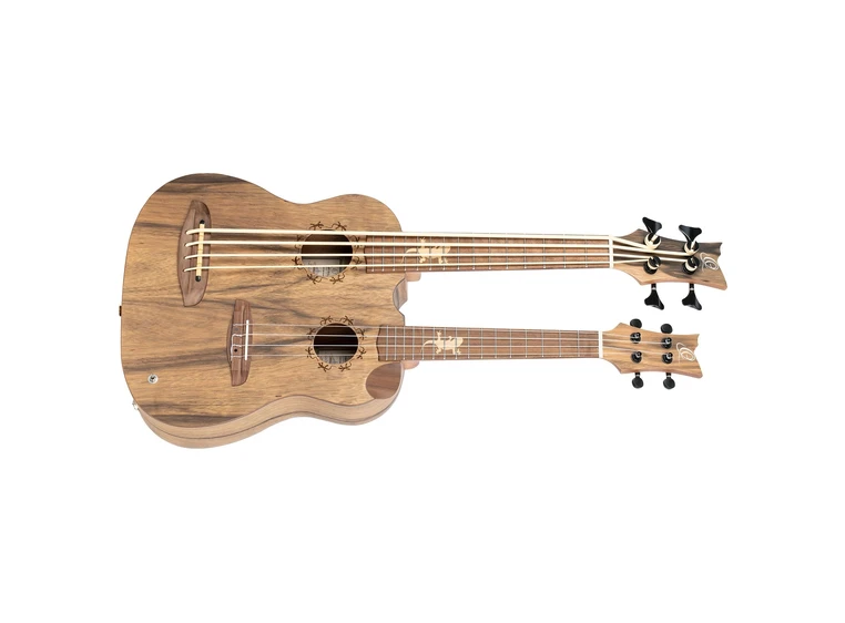 Ortega HYDRA-BSTE Twin-neck UkeBass/Tenor ukulele med softcase 