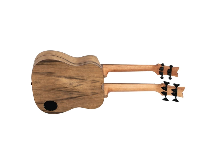 Ortega HYDRA-BSTE Twin-neck UkeBass/Tenor ukulele med softcase 