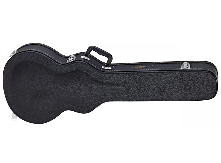 Ortega OSCCSTD Hardcase Elektrisk gitar, Les Paul-type, Sort 