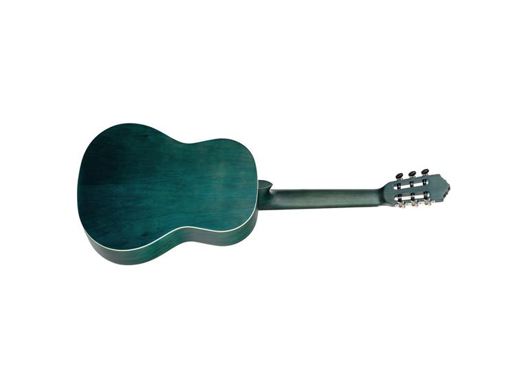 Ortega RST5MOC Klassisk gitar 4/4 Størrelse, Satin Ocean Blue