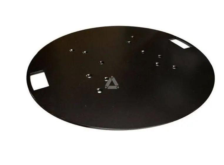PROLYTE BASE-30 Baseplate stål 10mm Ø80cm, Sort, u/koblingsstykker 