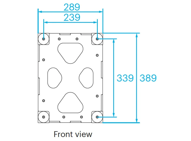 PROLYTE BOX-40R Boxcorner HD Platehjørne, Alu, U/Koblinger 