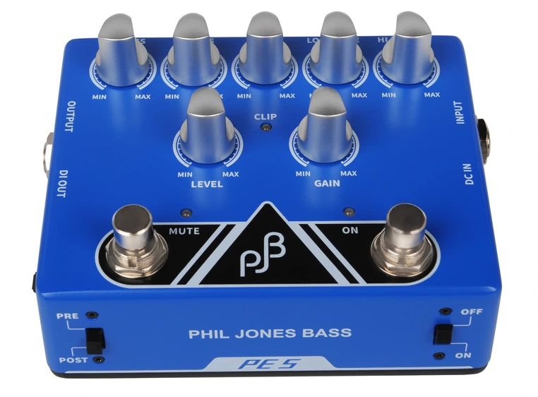 Phil Jones Bass PE-5 Pedal Bass Preamp/5-Band EQ/Direct Box/Boost 