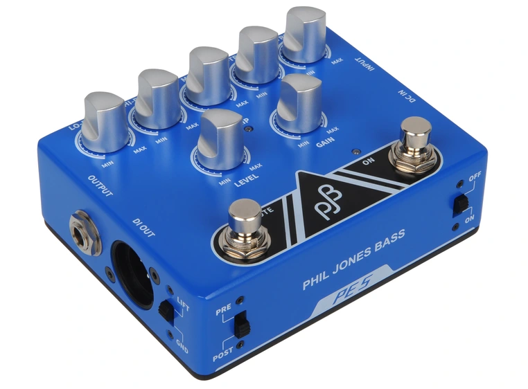 Phil Jones Bass PE-5 Pedal Bass Preamp/5-Band EQ/Direct Box/Boost 