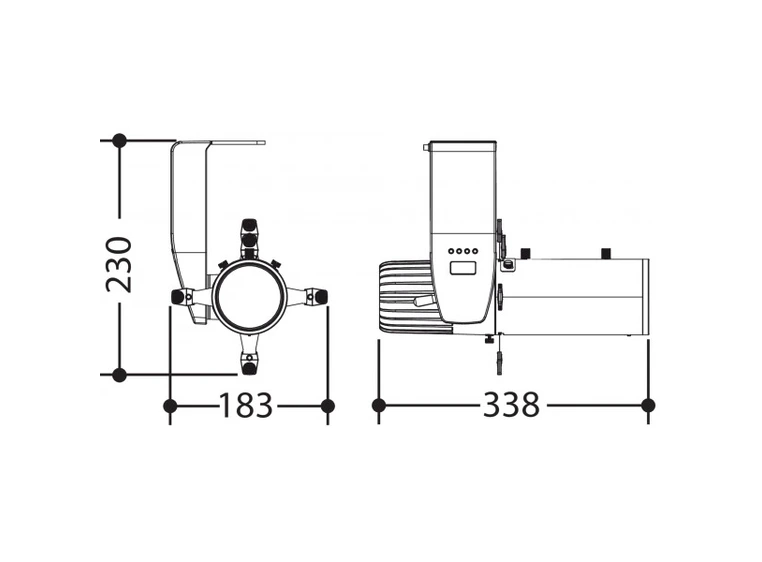 Prolights GALLERYECLIPSEBNW LED Profil 1x35W 4000K, zoom 19°-36° 