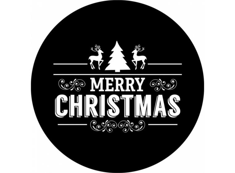 Prolights Gobo xmas Typo Greetings 14 G size, Black and white