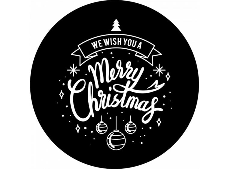Prolights Gobo xmas Typo Greetings 6 F size, Black and white