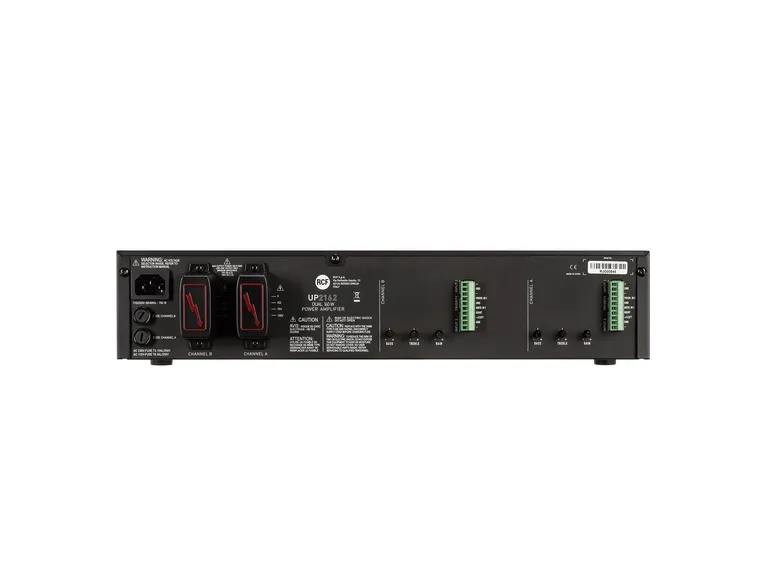 RCF UP 2162 2 x 1+1 input Forsterker 2 x 160W AC 