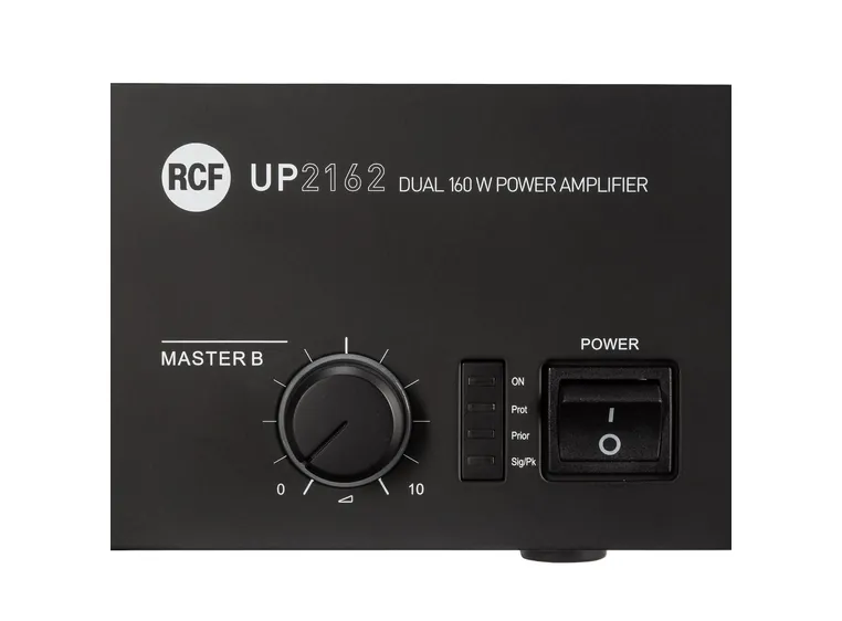 RCF UP 2162 2 x 1+1 input Forsterker 2 x 160W AC 