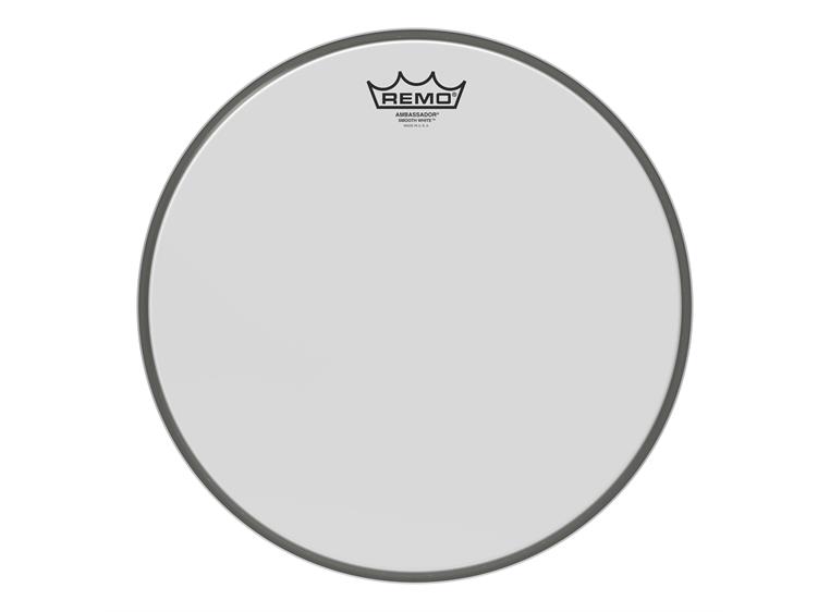 Remo BR-1214-00- Ambassador Smooth White Bass Drumhead, 14"