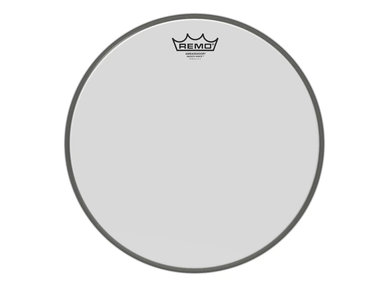 Remo BR-1214-00- Ambassador Smooth White Bass Drumhead, 14" 