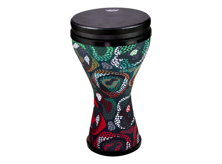 Remo DK-2510-68- Festival, Doumbek Drum Tribal Green, 10" 