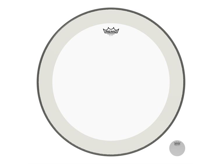 Remo P4-1323-C2- Powerstroke P4 Clear Bass Drumhead, 23"