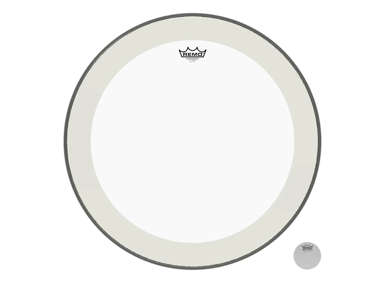Remo P4-1323-C2- Powerstroke P4 Clear Bass Drumhead, 23" 