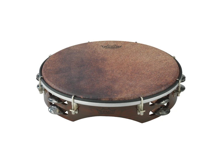 Remo TA-3512-81-SD013 ValenciaTambourine Key-Tuned, Antique Brown, 12" 