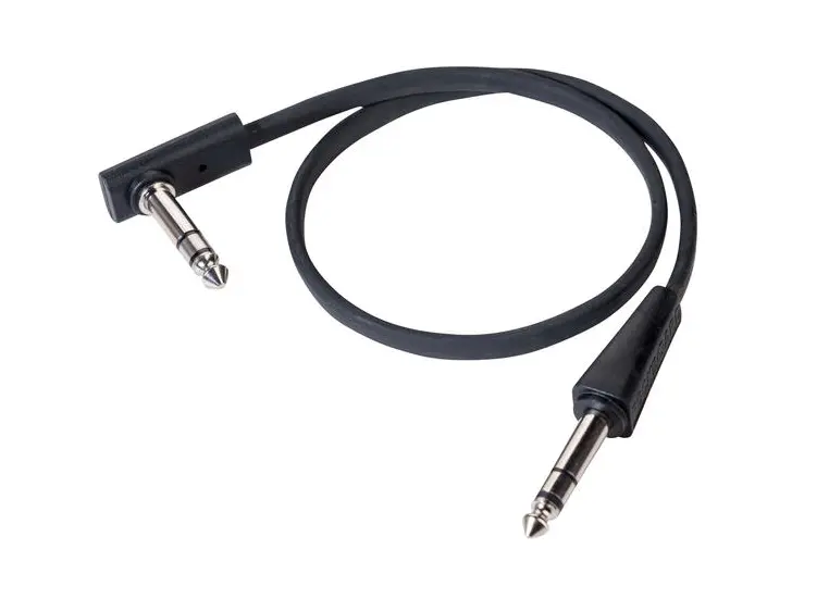 RockBoard Flat TRS Cable 40 cm 15 3/4", Straight/Str. BLK 