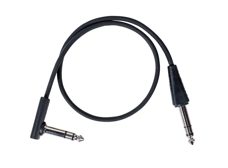 RockBoard Flat TRS Cable 40 cm 15 3/4", Straight/Str. BLK 