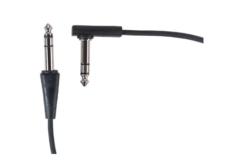 RockBoard Flat TRS Cable 40 cm 15 3/4", Straight/Str. BLK 