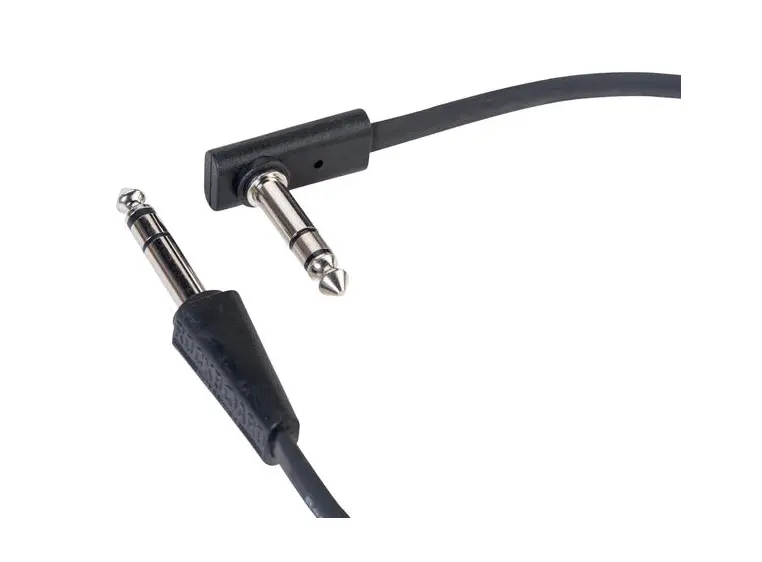 RockBoard Flat TRS Cable 40 cm 15 3/4", Straight/Str. BLK 
