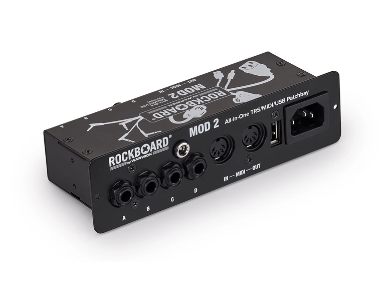RockBoard MOD 2 V2 - All-in-One TRS, MIDI & USB Patchbay 
