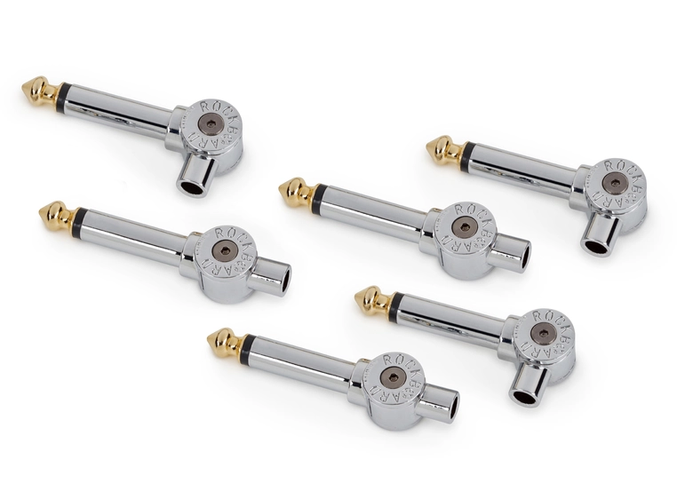 RockBoard Solderless Plugs, 6 pcs. PatchWorks, Chrome 