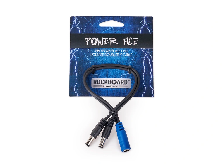 RockBoard  Voltage Doubler Y Cable barrel plug (series) to barrel socket 