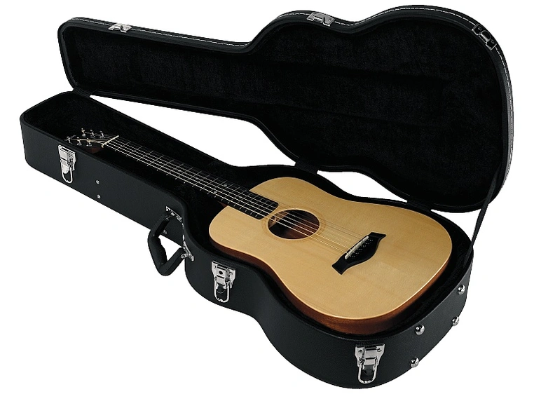 RockCase Acoustic Guitar Hardshell Case (Mini Acoustic), Curved - Black 
