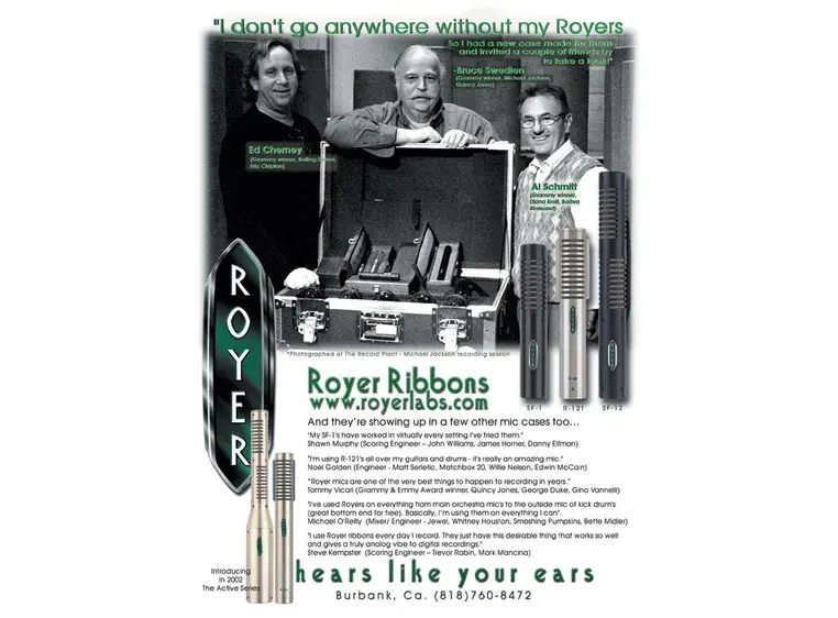 Royer Labs SF-12 Stereo Ribbon Microphone 