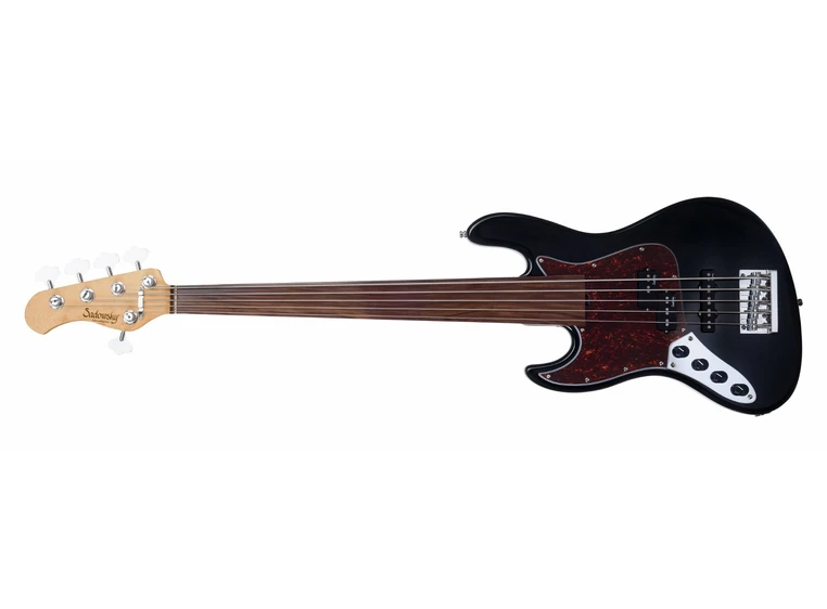 Sadowsky 21 Fret Hybrid PJ Bass 5 BK SHP CHR Act. 2way PJ PU OKU Fretless LH 