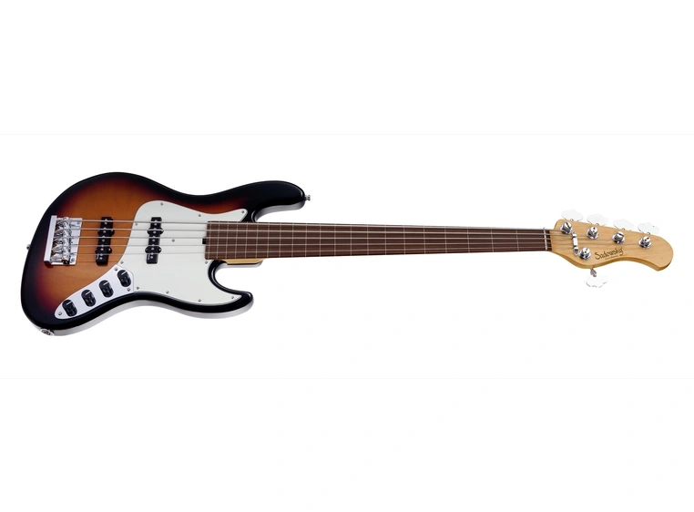 Sadowsky 21 Fret Vintage JJ Bass 5 T3SBST CH Act.2way JJ PU OKU FL w/Lines 