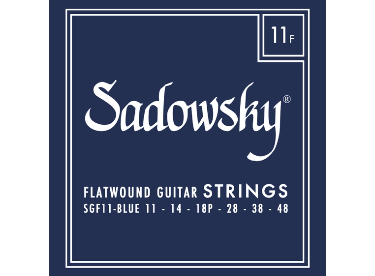 Sadowsky Blue Label Guitar String Set (011-048) Stainless Steel, Flatwound 