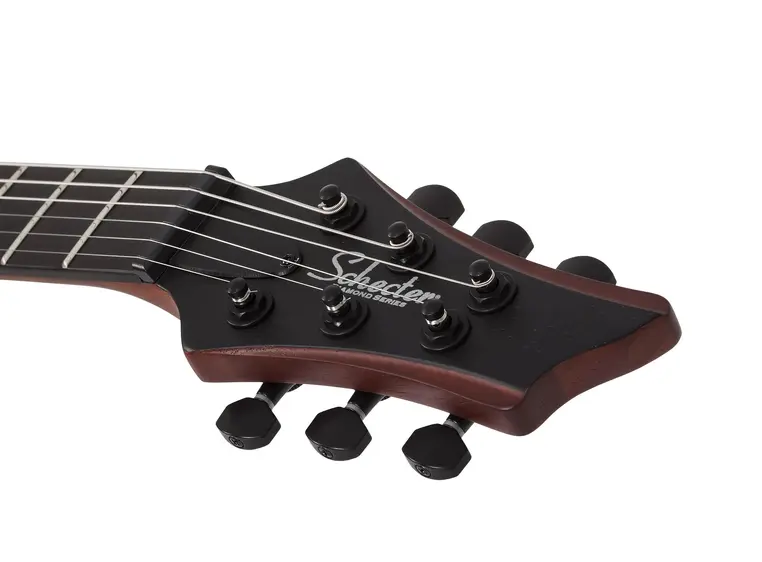 Schecter C-1 Rob Scallon, Venstrehånd Dark Roast 