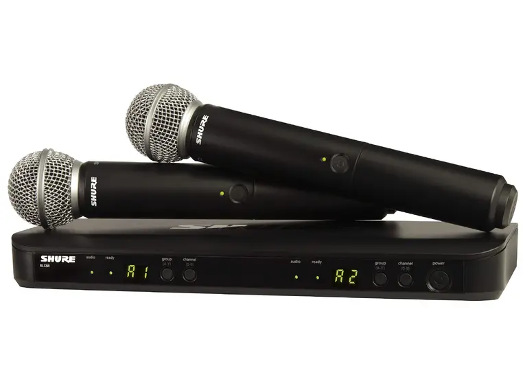 Shure BLX288-SM58 Dualsystem med 2x SM58 T11 (863-865MHz) 