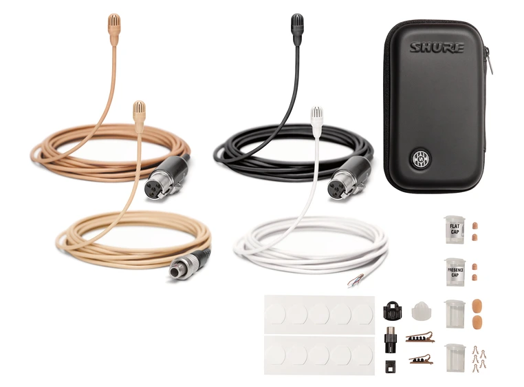Shure TL47 Lav Omni Natural Low-sen 1.6mm Cab NoCo Black ACC 