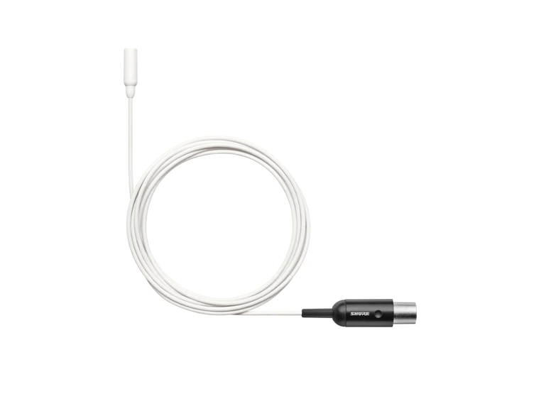 Shure TL48 Lav Omni Speech Low-sen 1.6mm Cab MTQG White ACC 