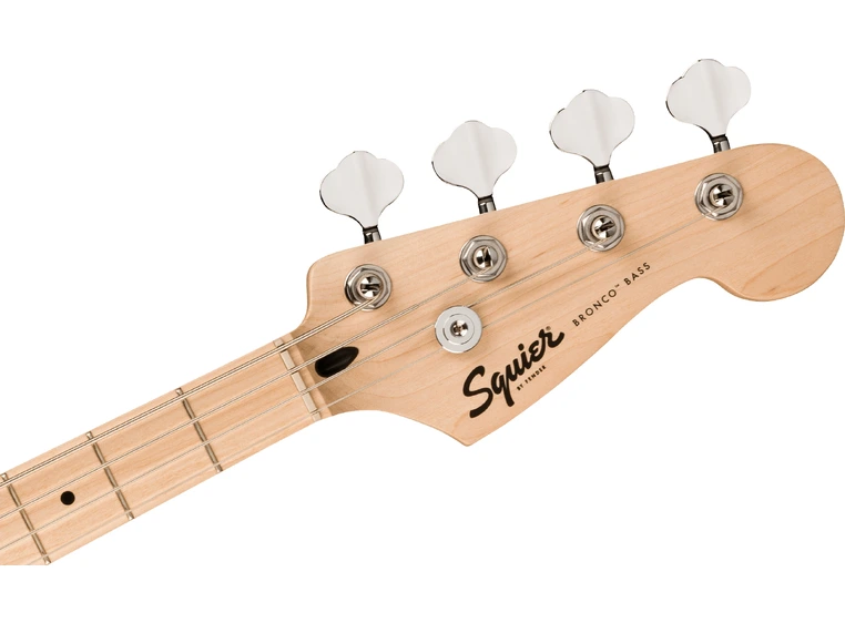 Squier Sonic Bronco Bass, Maple White Pickguard, Arctic White 