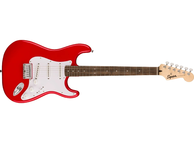 Squier Sonic Stratocaster HT, Laurel White Pickguard, Torino Red 