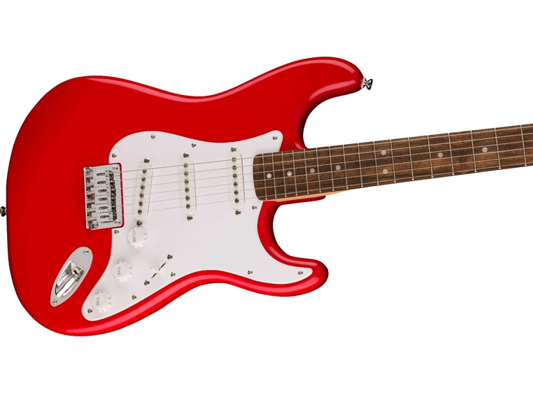 Squier Sonic Stratocaster HT, Laurel White Pickguard, Torino Red 