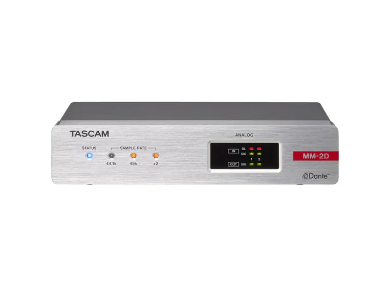 Tascam MM-2D-X 2-kanals Dante Converter med DSP 