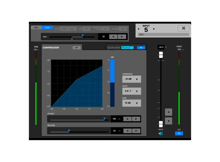 Tascam MM-2D-X 2-kanals Dante Converter med DSP 