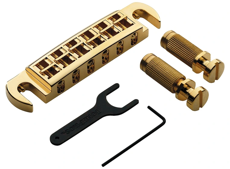 TonePros AVT2G G - Wraparound Bridge with SS1 Locking Studs - Gold 