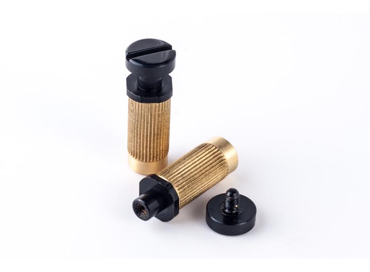 TonePros SS1 B - Standard Brass Locking Studs - Black