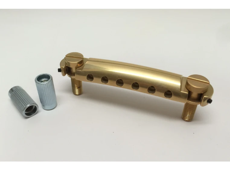 TonePros T1Z SG - Metric Tailpiece (Locking Stop Bar) - Satin Gold 