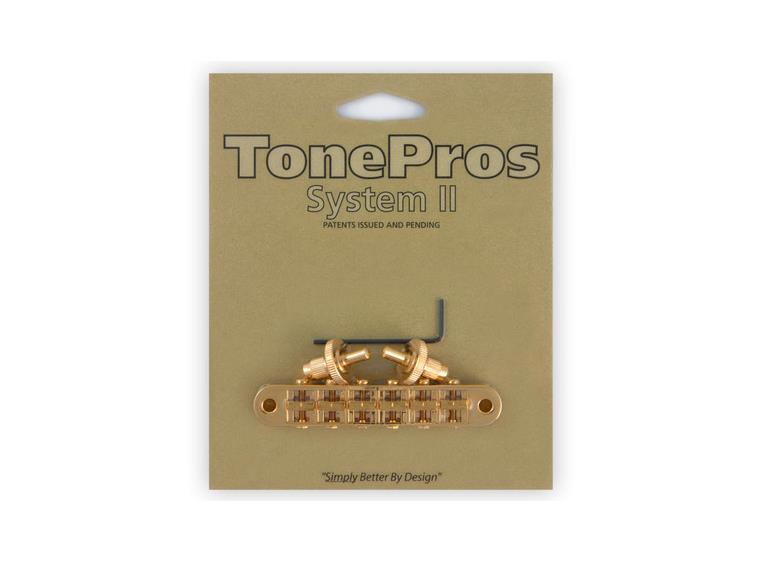 TonePros T3BP G - Standard Tune-O-Matic Bridge - Gold